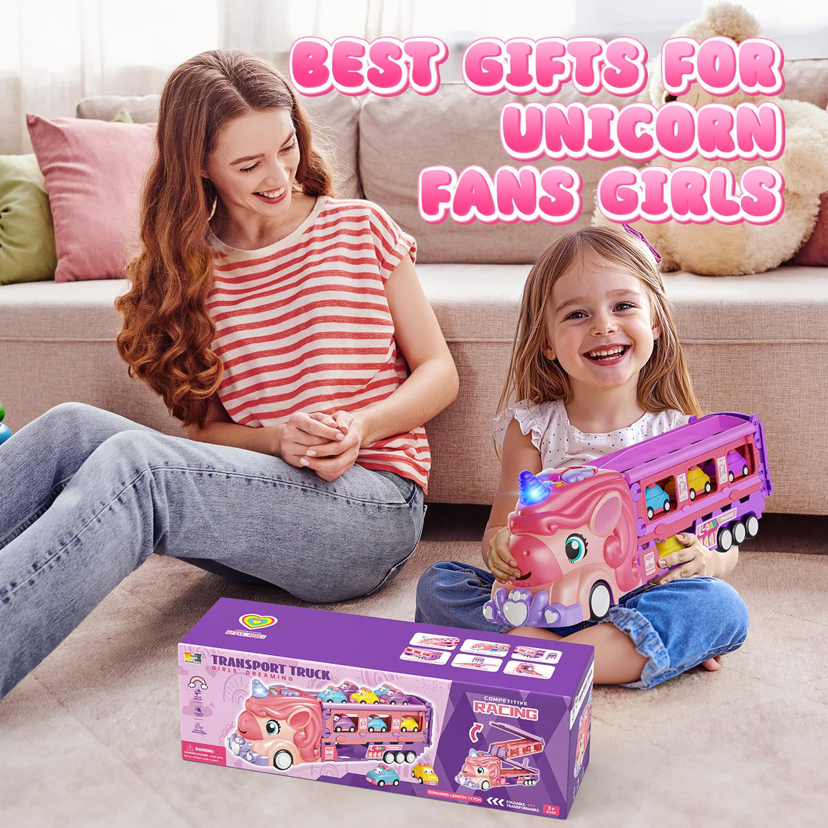 Hot Bee unicorn toy set makes a great birthday gift.