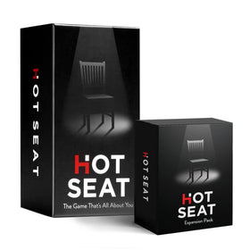 Hot Seat core game packaging ready for family game night