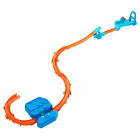 Hot Wheels 1:64-scale car included for immediate racing thrills.