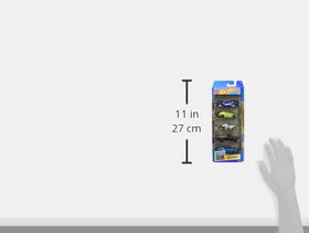 Hot Wheels 1:64 scale die-cast vehicles feature vivid decos and smooth rolling wheels.