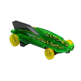 Hot Wheels authentic decos and rolling wheels on display