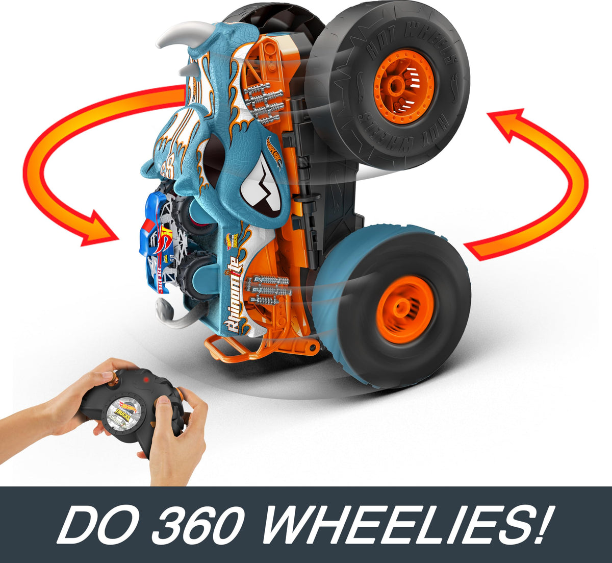 Hot Wheels Race Ace stored in Rhinomite bed ready for launch.