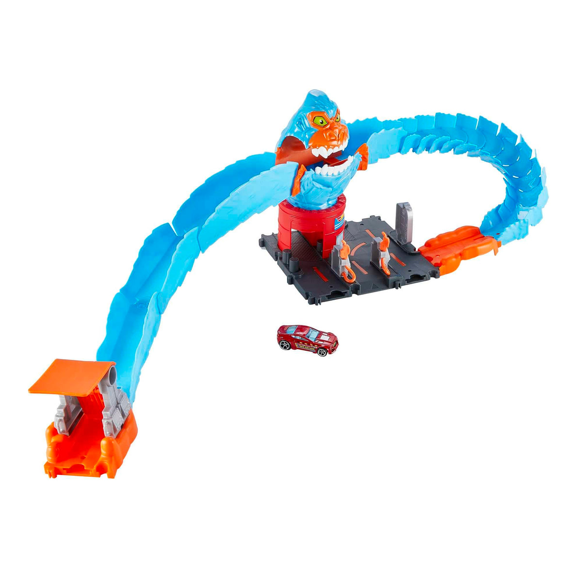 Hot Wheels City Wreck & Ride Gorilla Attack includes one car for immediate action.