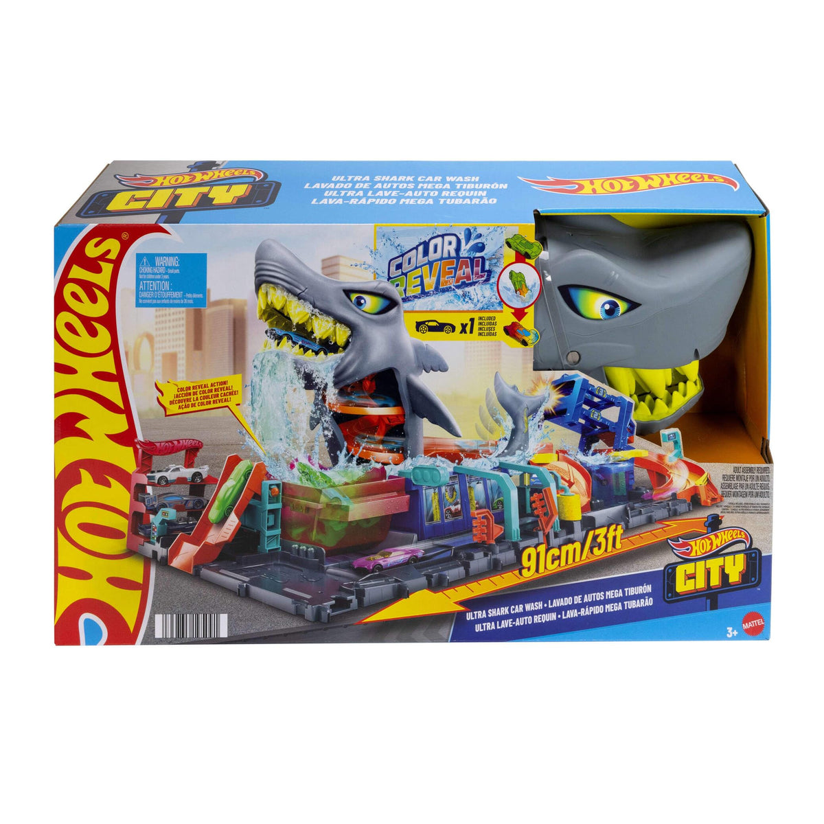 Hot Wheels folding storage keeps setup compact and portable.