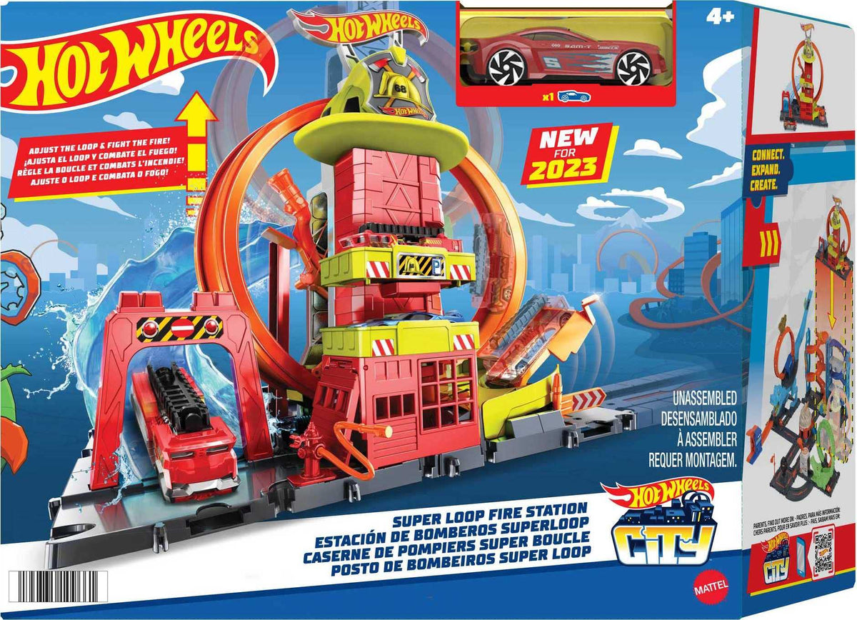 Hot Wheels City playset packaging ready for gifting and family play