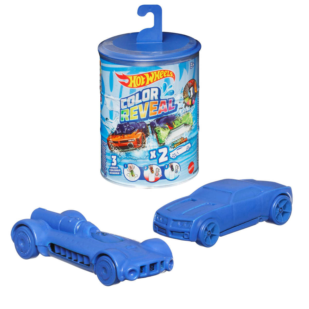 Hot Wheels Color Reveal 2-Pack barrel dunk tank offers interactive color reveals.