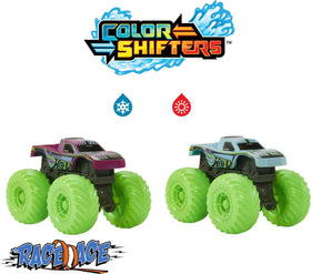 Hot Wheels Race Ace color reveal truck for exciting color-shift battles