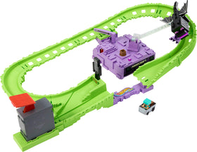 Defeated Ender Dragon flips after six laps on the track