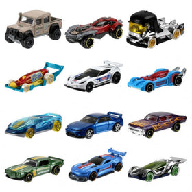Hot Wheels display-ready diorama scene helps arrange and showcase favorites.