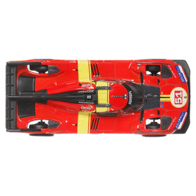 Hot Wheels Ferrari 499P with Real Riders tires for lifelike rolling and grip.