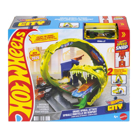Hot Wheels included 1:64 scale vehicle shown for immediate play.