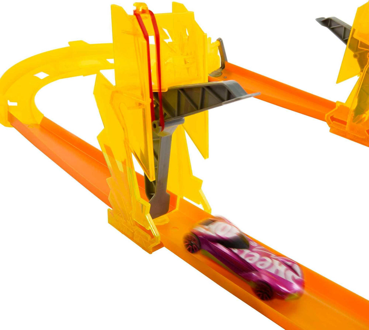Hot Wheels Lightning Boost Pack storage container keeps parts organized between builds