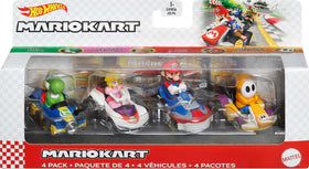 Hot Wheels Mario Kart 4-Pack exclusive model for display and imaginative play