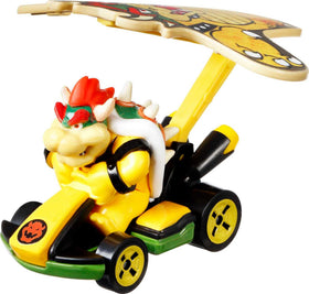 Hot Wheels Mario Kart glider Daisy vehicle with vibrant deco for energetic races.