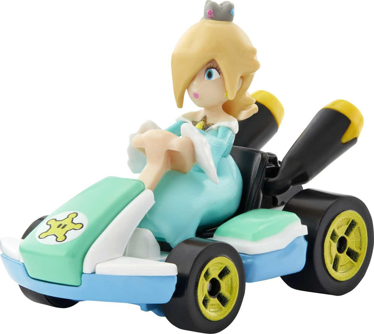 Hot Wheels Mario Kart track set four pack karts 1:64 scale for instant collection.