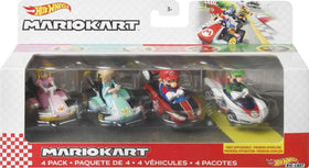 Hot Wheels Mario Kart track set on-track action invites dynamic racing.