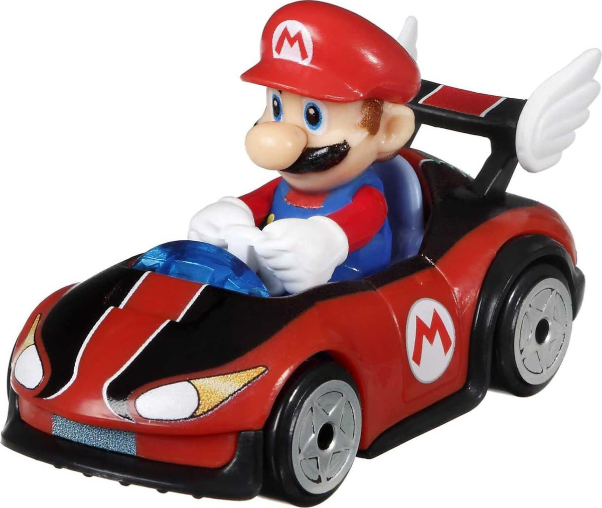 Hot Wheels Mario Kart track set includes Yoshi kart first appearance for collectors.