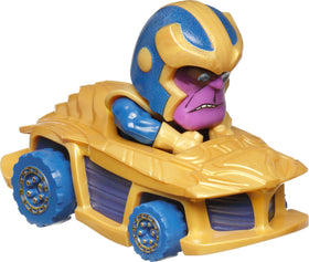 Hot Wheels Marvel RacerVerse Black Panther car for fast on-track adventures.