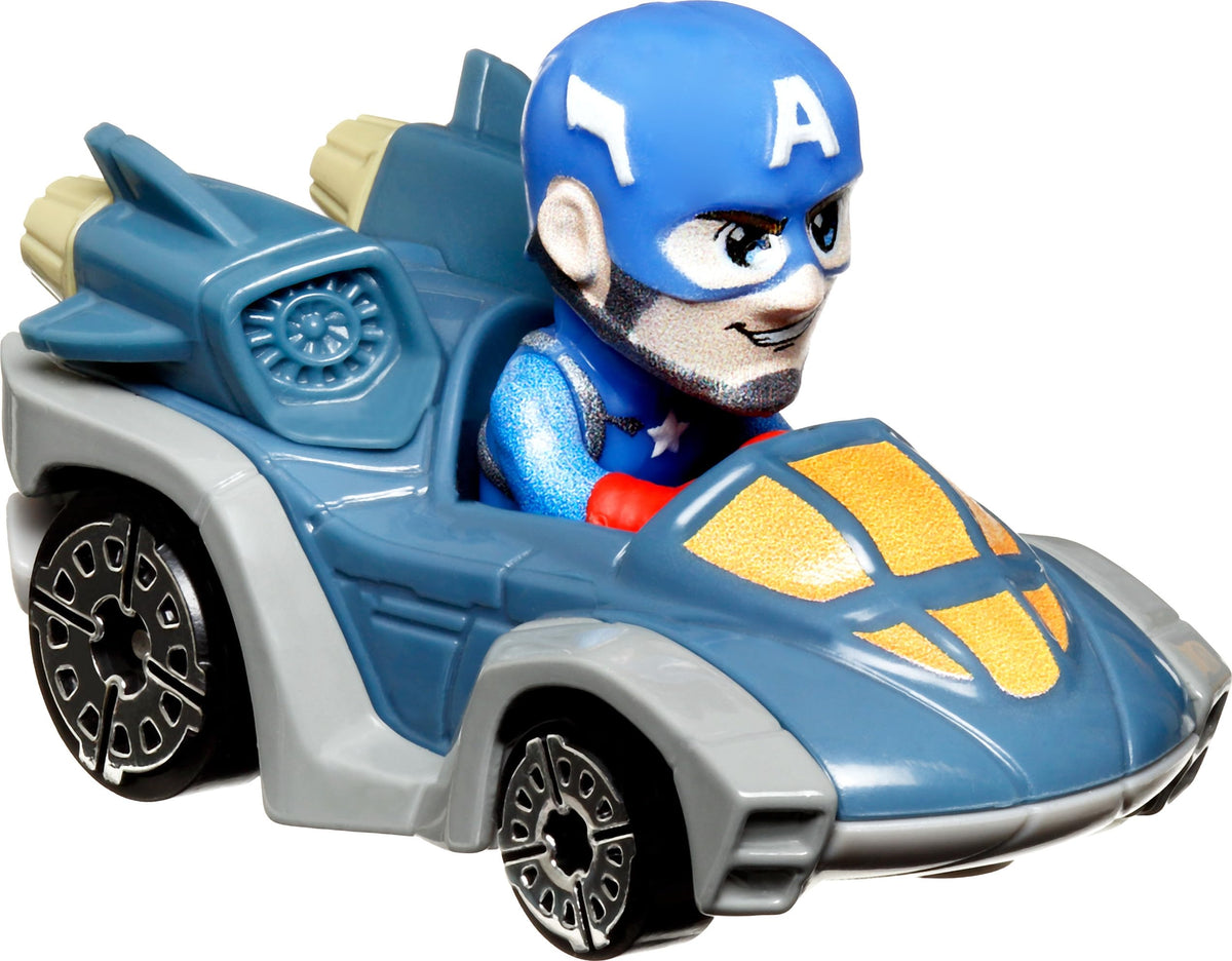 Hot Wheels Marvel RacerVerse race-pack featuring five unique character cars.