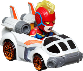 Hot Wheels Marvel RacerVerse Thanos first-appearance car for dramatic race action.