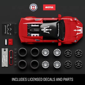 Includes a 1/64 diecast Maserati MC20 mini car for display pairing