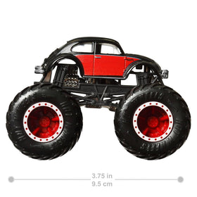 Hot Wheels Monster Trucks 4-Pack exclusive truck adds collector appeal.