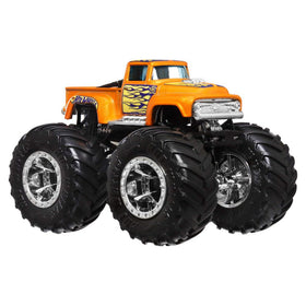 Hot Wheels Monster Trucks 4-Pack trucks detail reveals unique crash attack and motor-vation.