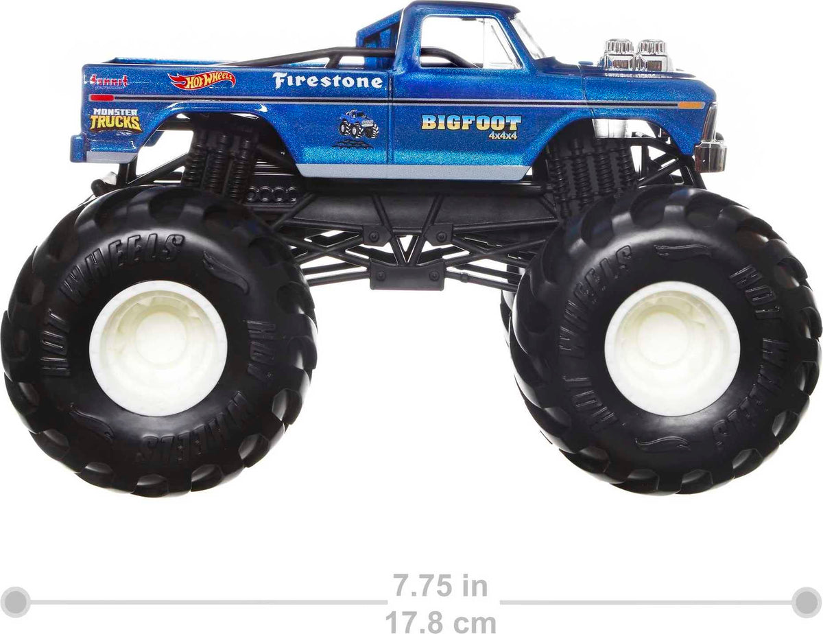 Hot Wheels Monster Trucks Live-inspired artwork offers collectible allure.