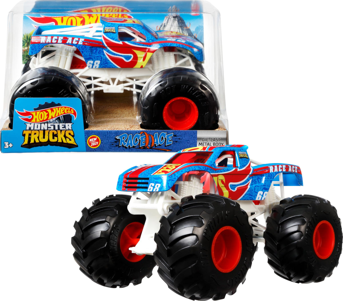 Hot Wheels Monster Trucks oversized 1:24 scale image ready for action-packed play and display.