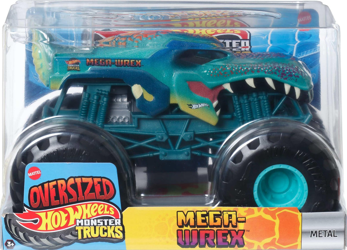 Hot Wheels Monster Trucks 1:24 scale toy for kids age 3+.
