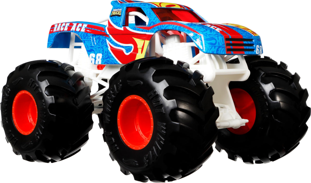 Hot Wheels Monster Trucks enable imaginative stunt-filled play and race scenarios.