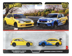 Hot Wheels Premium Car Culture: 1999 Honda Civic Type R EK9 1:64 scale, ideal for display and collection