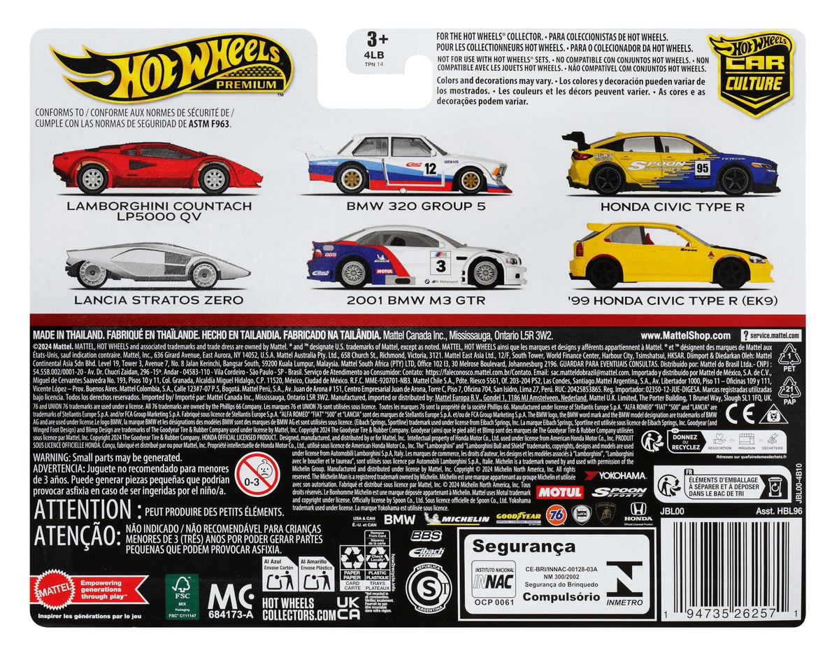 Hot Wheels Premium Car Culture: Spoon FL5 1:64 scale, ideal for display and collecting with authenticity