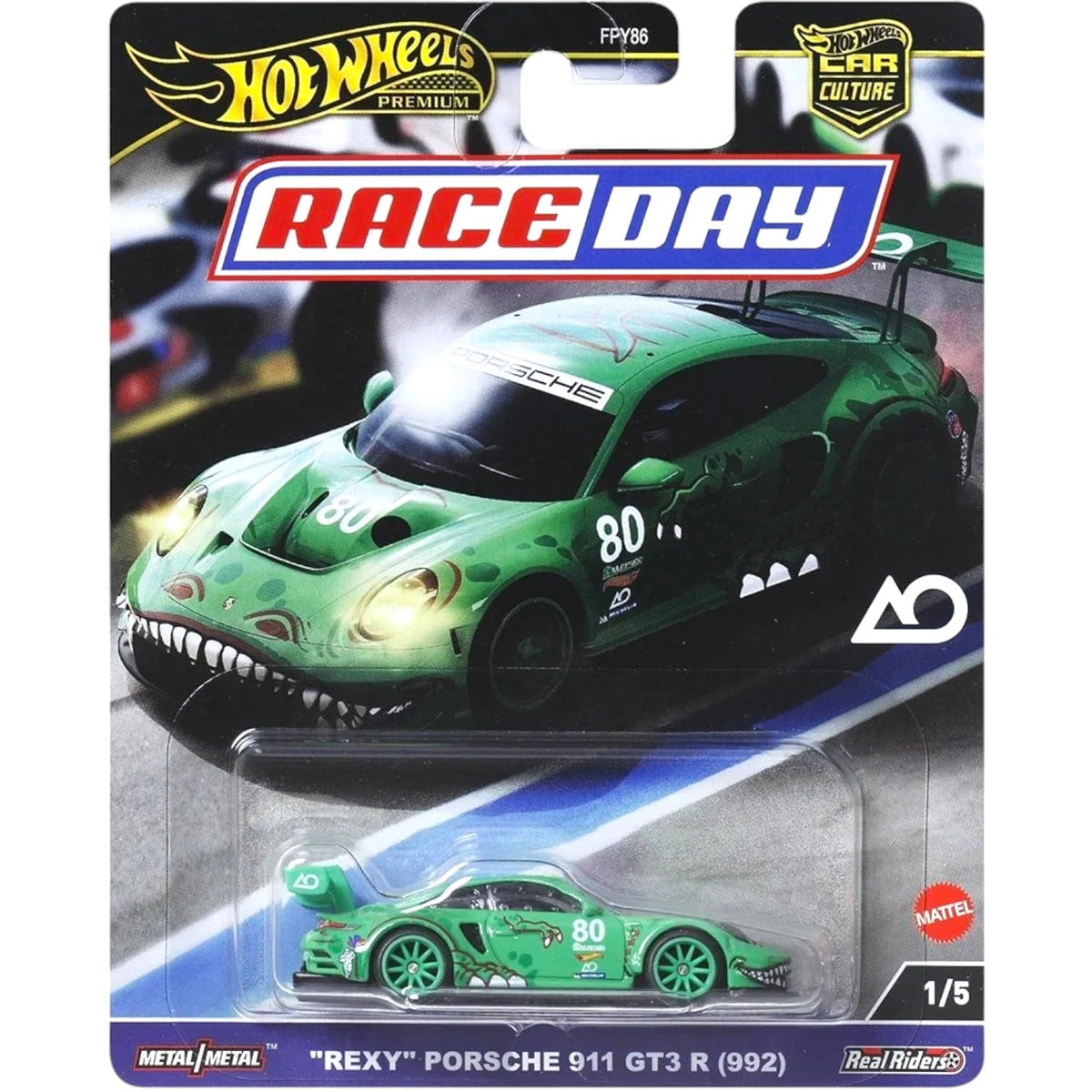 Hot Wheels Race Day packaging, premium presentation for gifting and shelving