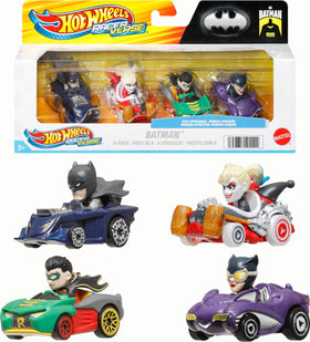 Hot Wheels RacerVerse 4-pack packaging, ideal for gifting and display.