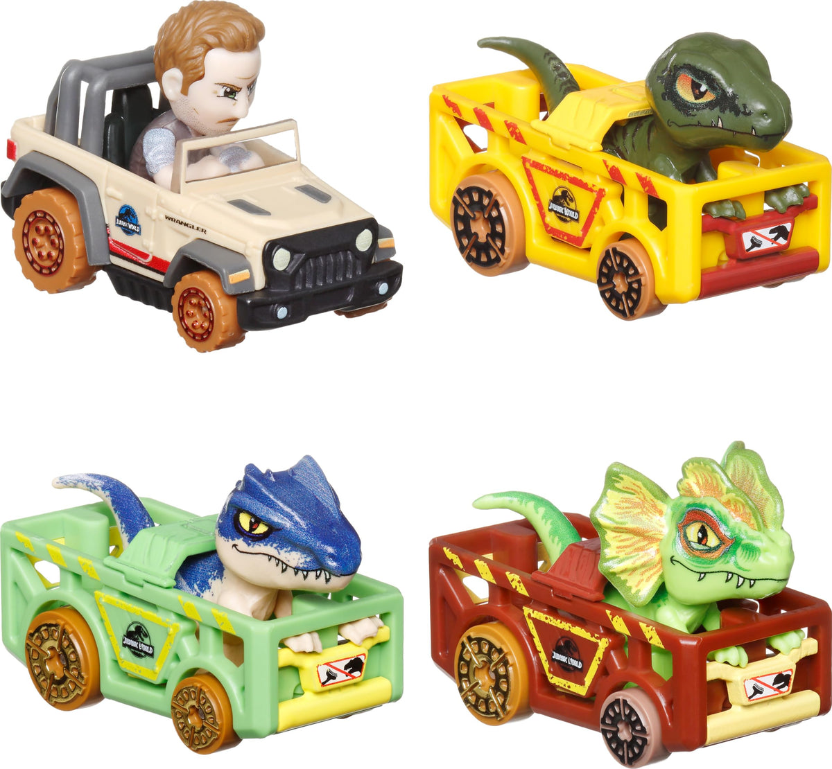Hot Wheels RacerVerse Dilophosaurus die-cast vehicle first appearance for imaginative play