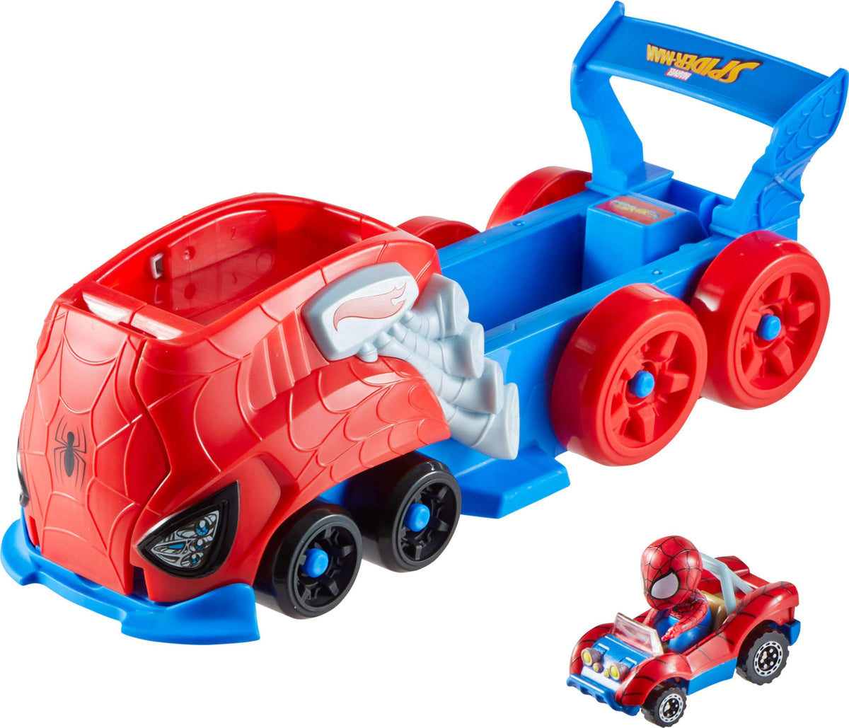 Hot Wheels RacerVerse launcher track outlet for guided routes.