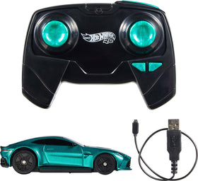 Hot Wheels Aston Martin Vantage RC booster action propels loops.
