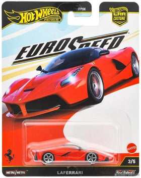 Hot Wheels Laferrari 1:64 die-cast model with Euro Speed styling for collectors