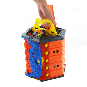 Includes Hot Wheels 1:64 car for ready-to-run racing.
