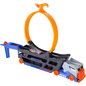 Hot Wheels portable design enables action anywhere, anytime.