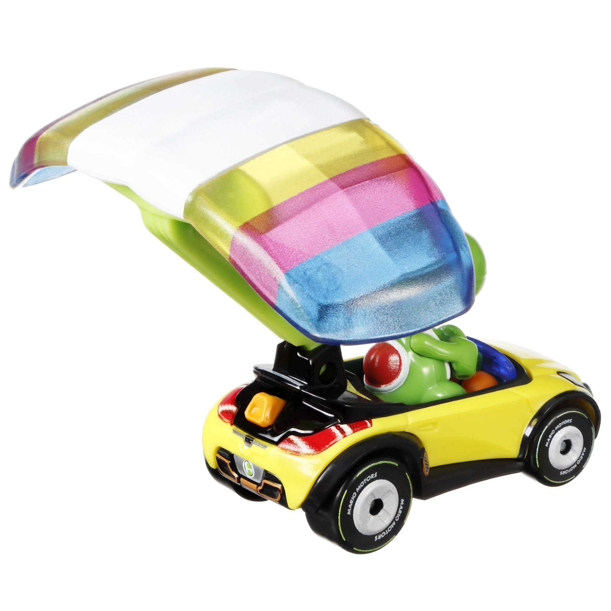 Three 1:64 scale vehicles inspired by Mario characters for fun racing.