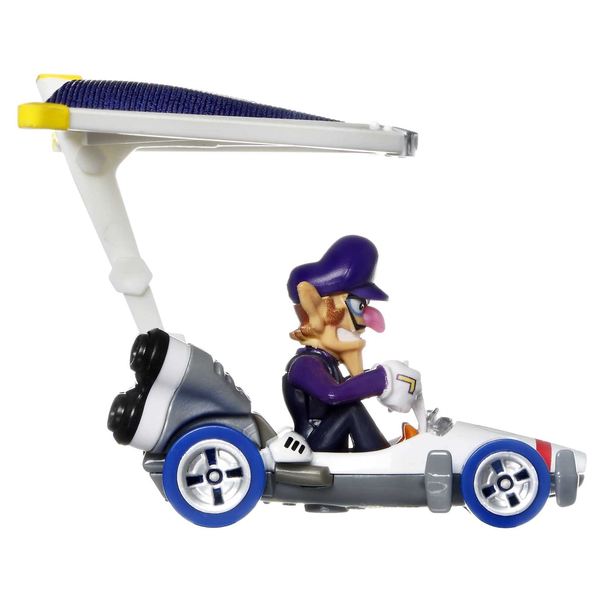 Iconic deco and rolling wheels promote push-around play and display.