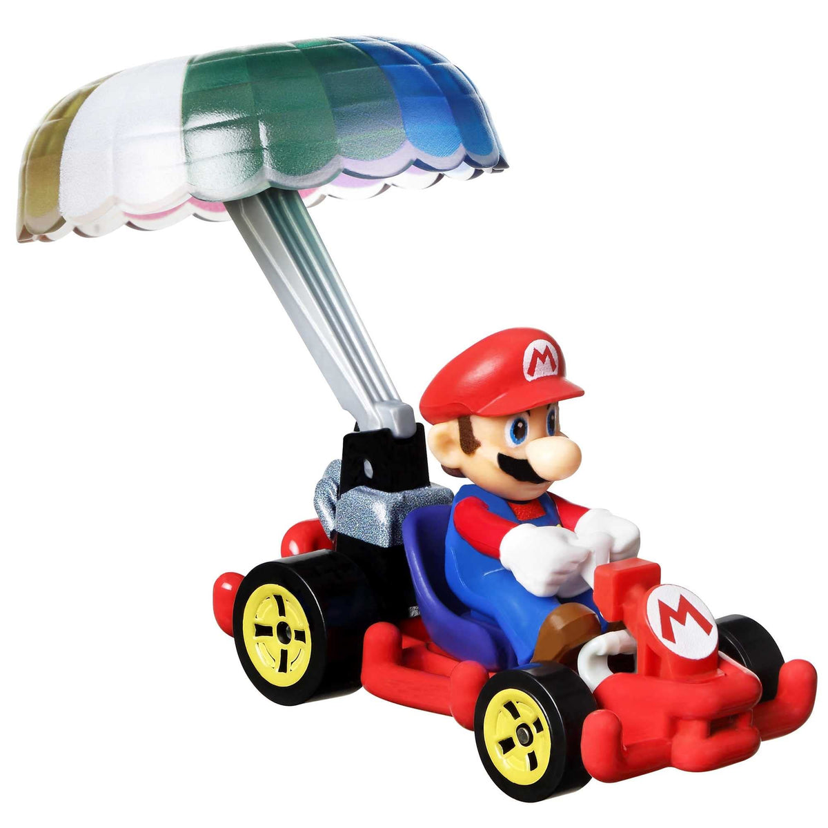 Durable plastic, smooth wheels, and collectible design for display shelves.