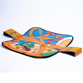 Hot Wheels Tara ZipBin Ramp It Up easy-clean materials simplify cleanup after play.