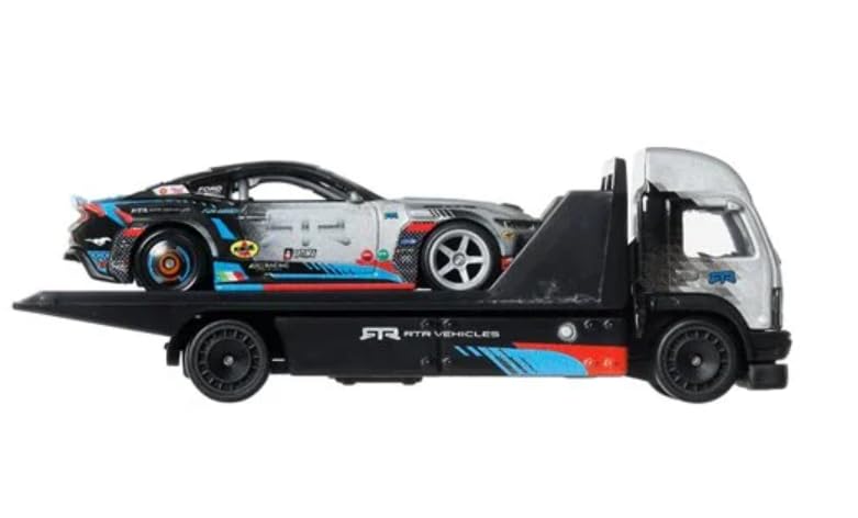 Hot Wheels Team Transport with loadable component car for interactive display