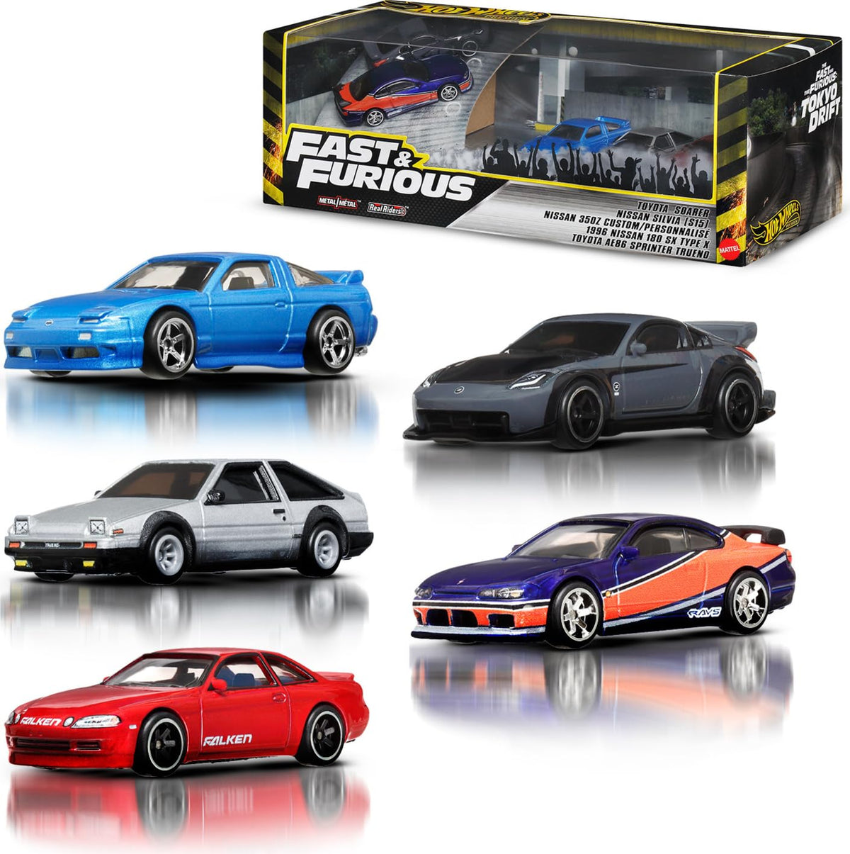 Hot Wheels Tokyo Drift Nissan Silvia S15 1:64 scale for display or play