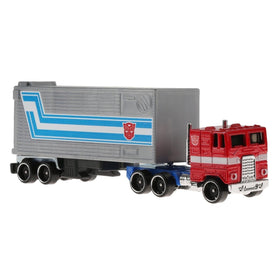 Hot Wheels sixteen-inch track section for high-speed laps and stunts with Optimus Prime.