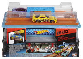 Hot Wheels track piece compatibility lets kids expand races with other sets.