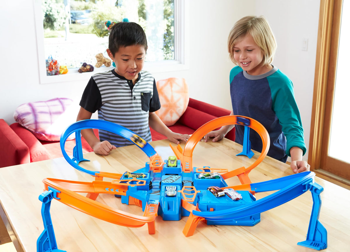Hot Wheels motorized booster powers fast laps